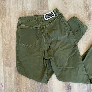 Vintage BONGO Women's Olive High Rise Jeans